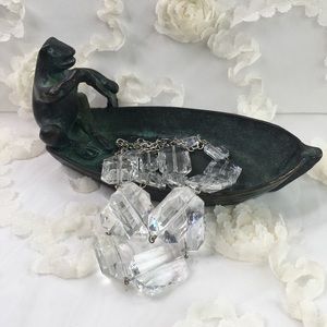 Stunning Crystal Clear Stone Necklace